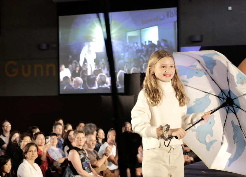 Girl performing in the 2023 fashion show